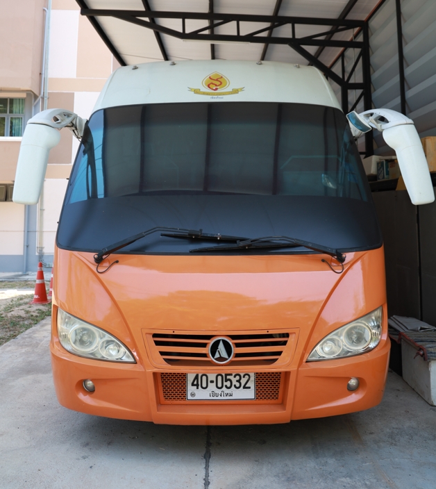 รถบัส สีส้ม ป้ายทะเบียน 40-0535