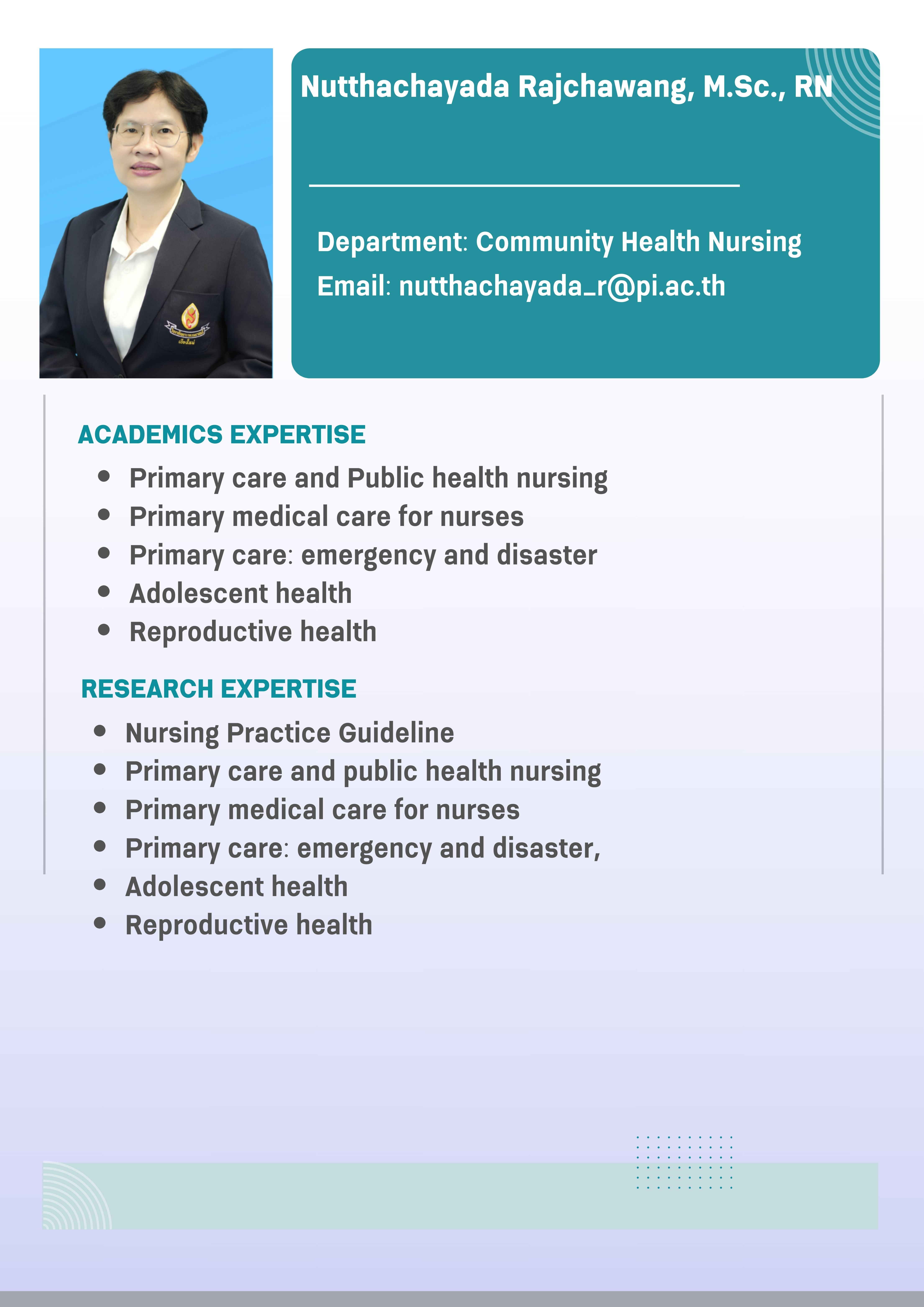 Faculty Profile 5