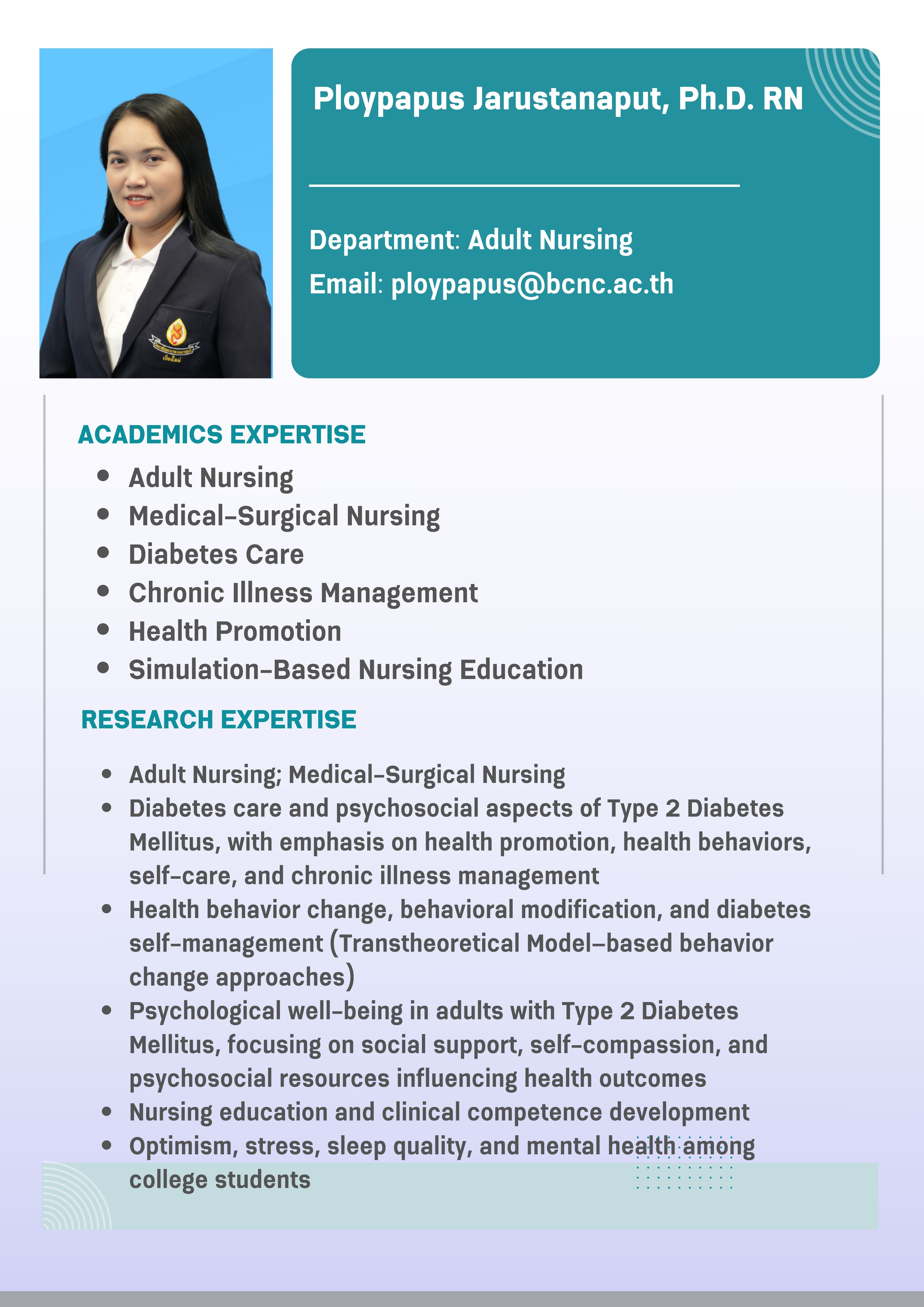 Faculty Profile 6